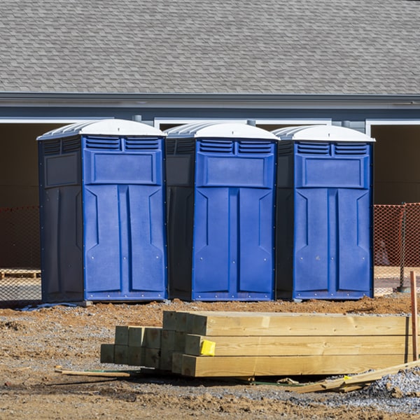 are there any restrictions on where i can place the portable toilets during my rental period in Fort Carson